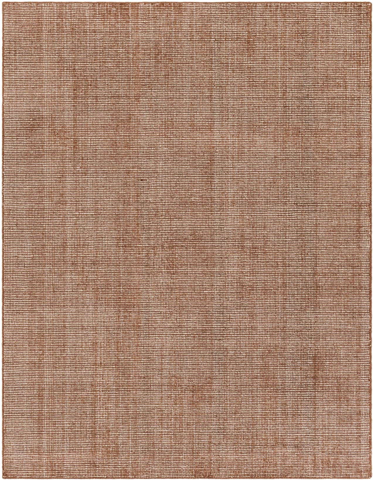 A 5x8 rectangular Jill Zarin English Manor rug in a rich cocoa bean brown, featuring a textured, high pile.
