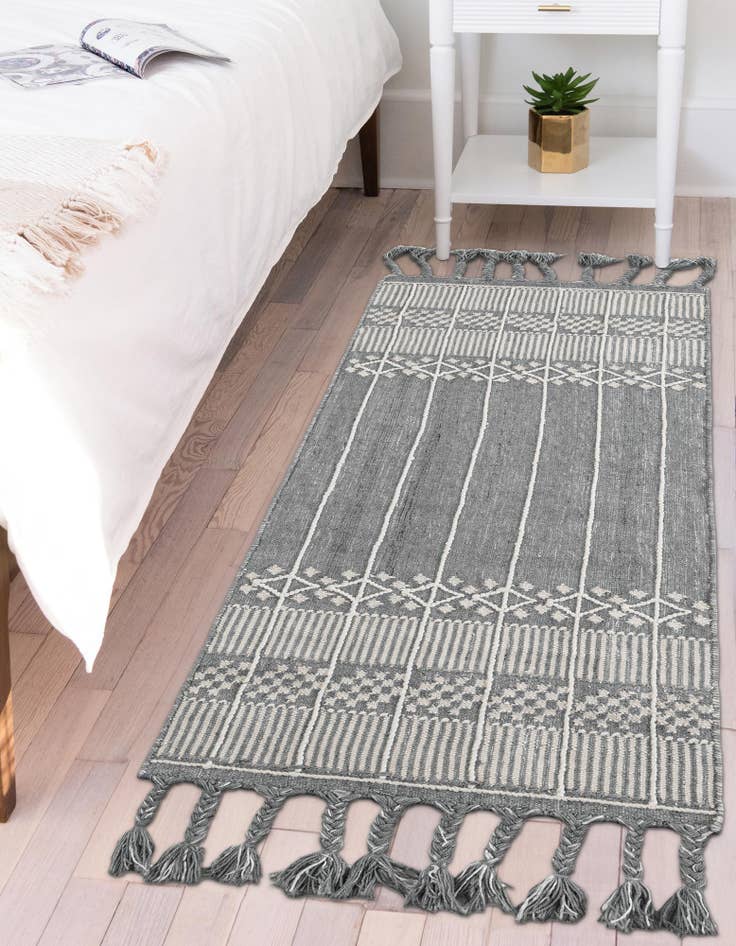 Detail image of  2' 2 x 8' 2  Washable Eco Bohemian Indoor / Outdoor Runner Rug