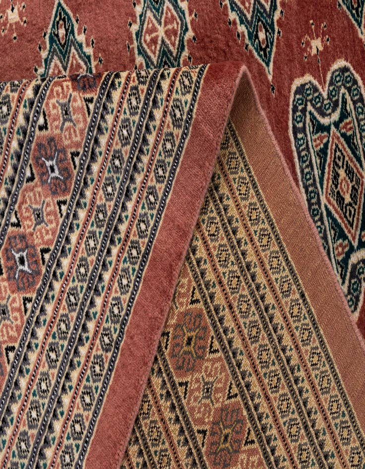 Detail image of  7' 1 x 10' 1  Hand Knotted Bokhara Oriental Rug