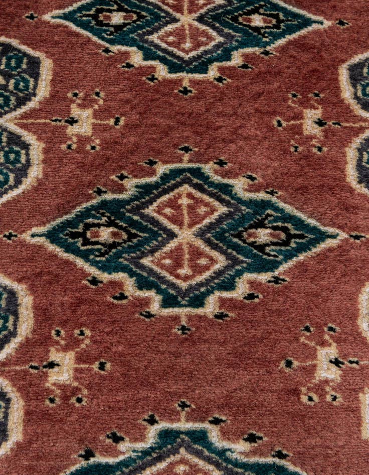 Detail image of  7' 1 x 10' 1  Hand Knotted Bokhara Oriental Rug