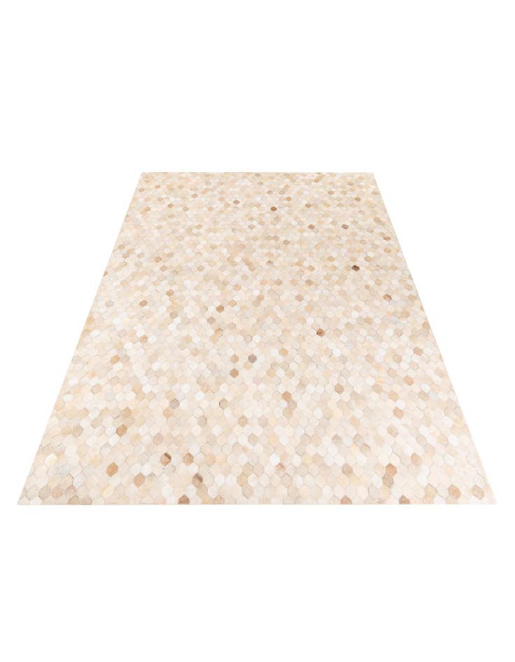 Detail image of  6' 8 x 9' 10 Cowhide Stocks Rug