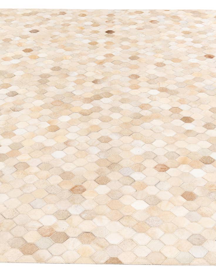 Detail image of  6' 8 x 9' 10 Cowhide Stocks Rug