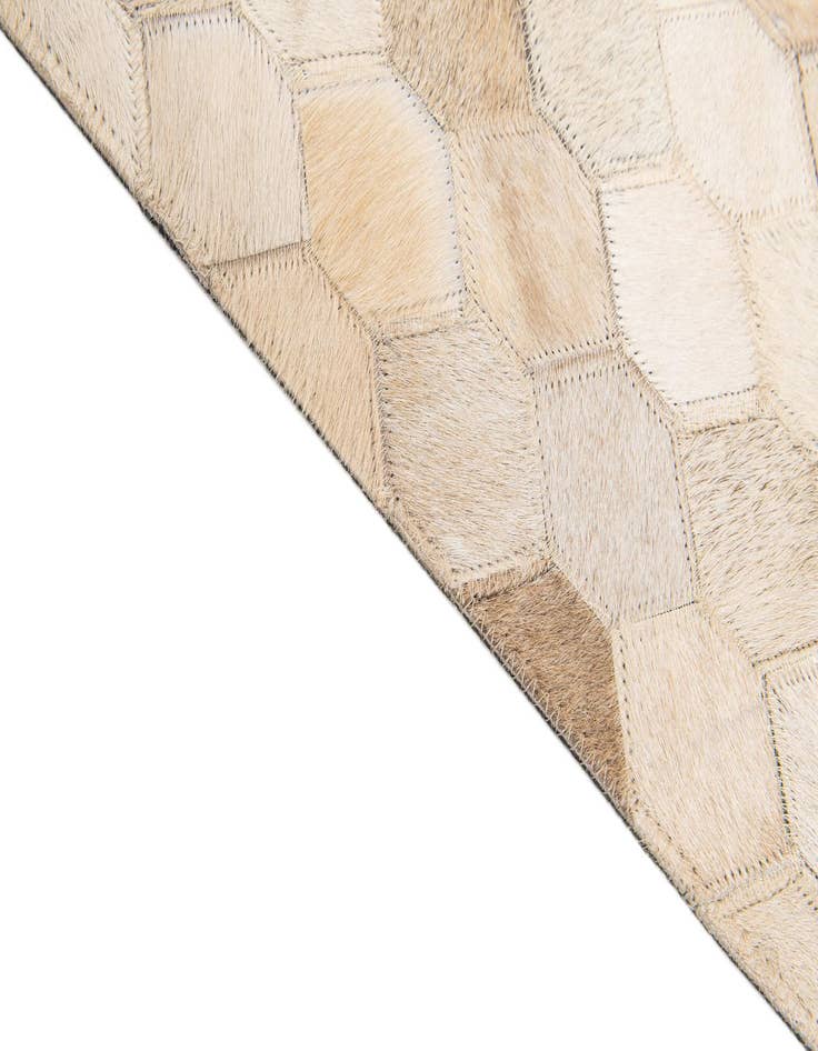 Detail image of  6' 8 x 9' 10 Cowhide Stocks Rug
