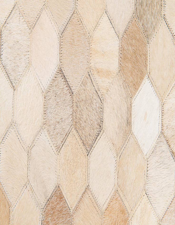 Detail image of  6' 8 x 9' 10 Cowhide Stocks Rug