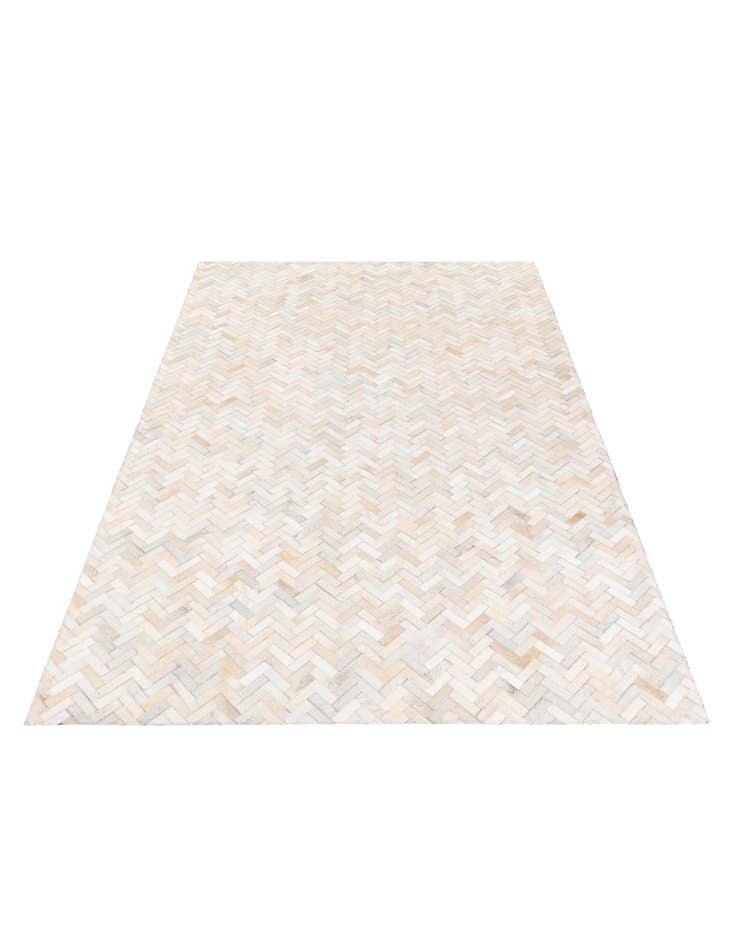 Detail image of  4' 10 x 7' 10 Cowhide Stocks Rug