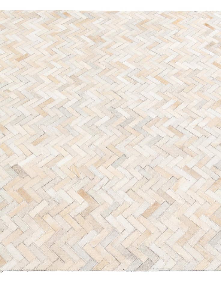 Detail image of  4' 10 x 7' 10 Cowhide Stocks Rug