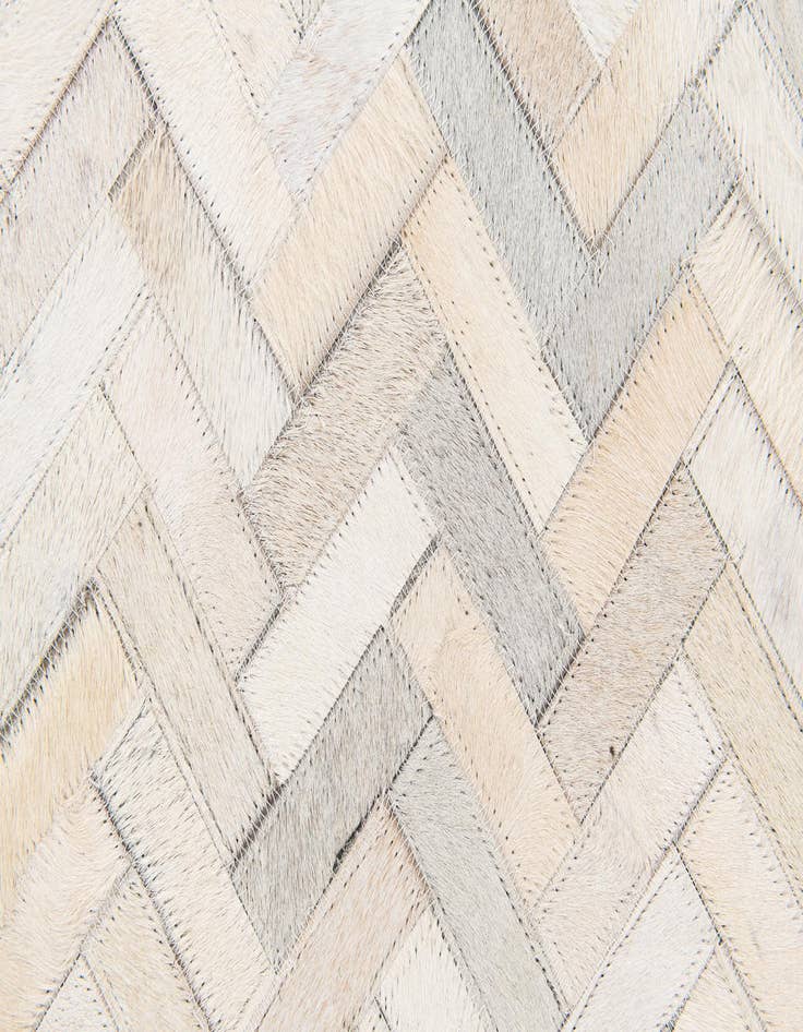 Detail image of  4' 10 x 7' 10 Cowhide Stocks Rug