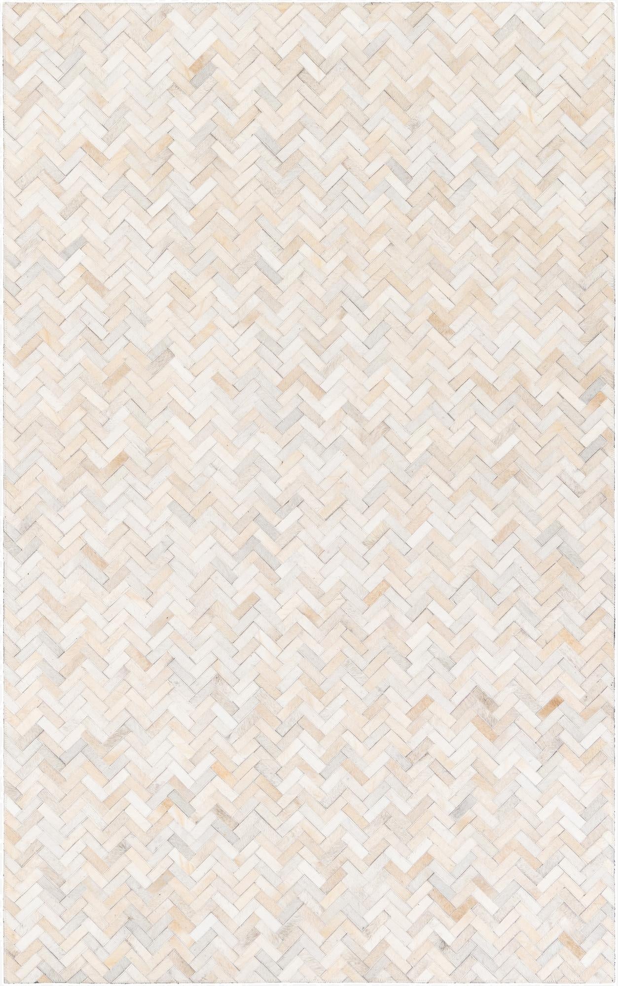  4' 10 x 7' 10 Cowhide Stocks Rug