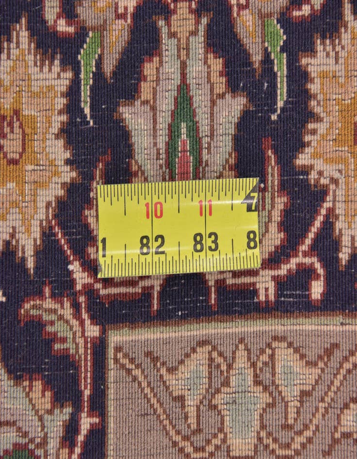 Detail image of  3' 5 x 5'  Hand Knotted Isfahan Persian Rug