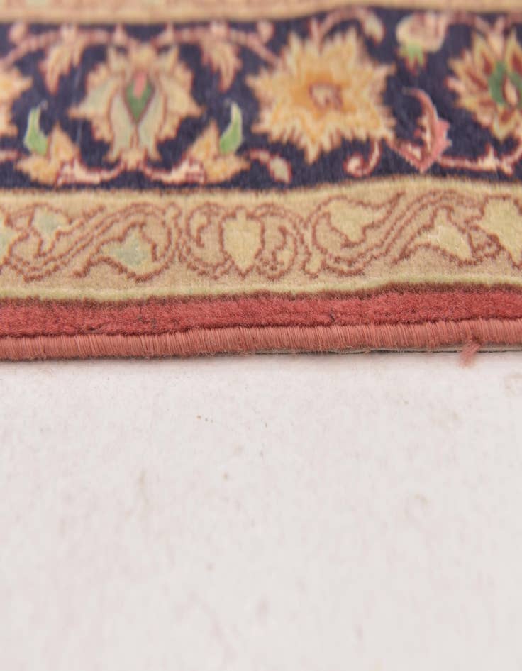 Detail image of  3' 5 x 5'  Hand Knotted Isfahan Persian Rug