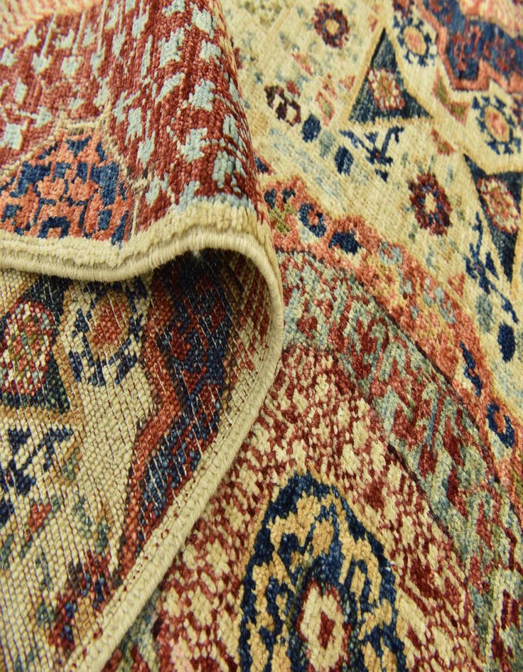 Detail image of  8' x 10' 3  Hand Knotted Mamluk Ziegler Rug