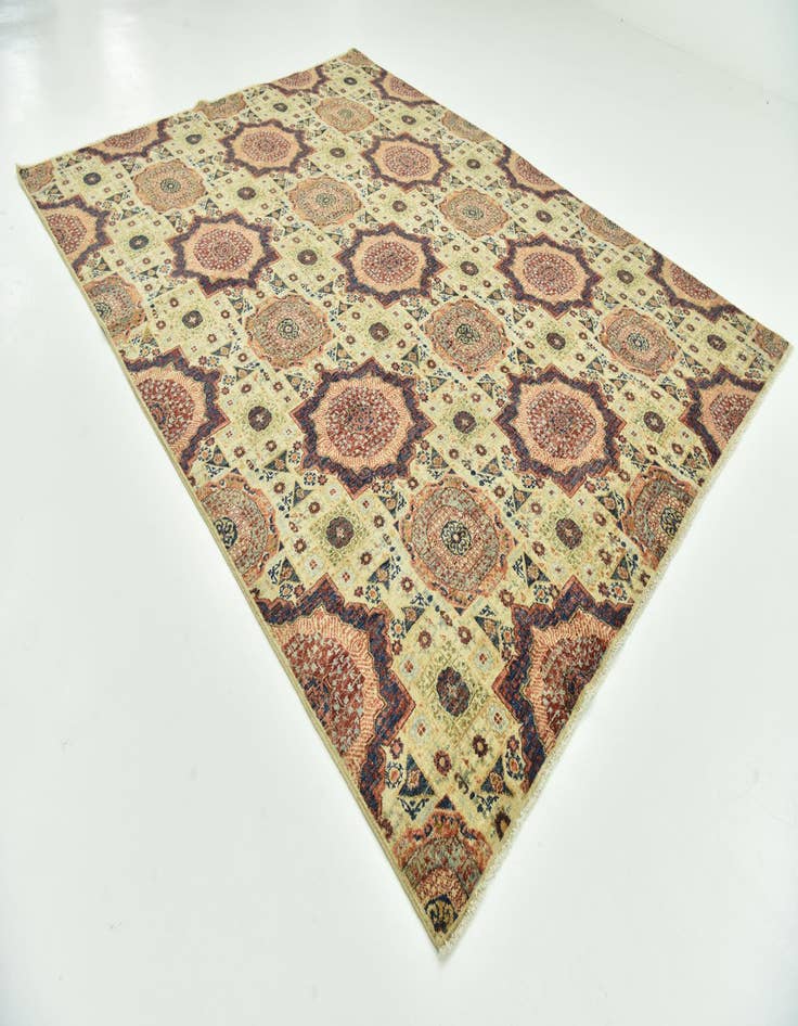 Detail image of  8' x 10' 3  Hand Knotted Mamluk Ziegler Rug