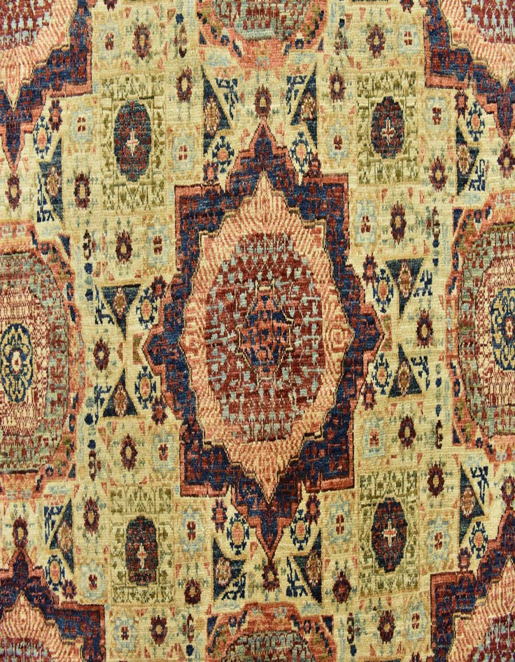 Detail image of  8' x 10' 3  Hand Knotted Mamluk Ziegler Rug