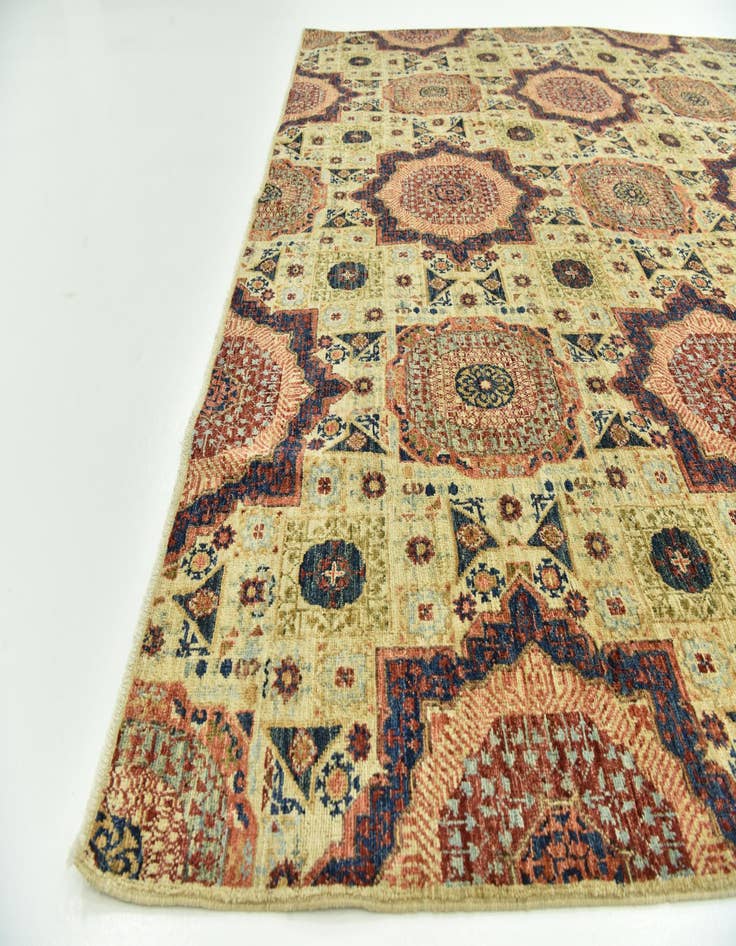 Detail image of  8' x 10' 3  Hand Knotted Mamluk Ziegler Rug