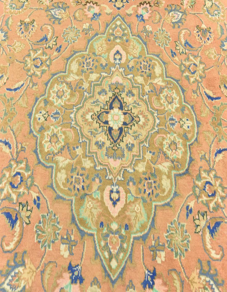 Detail image of 9' 10 x 12' 10 Hand Knotted Mashad Persian Wool Rug