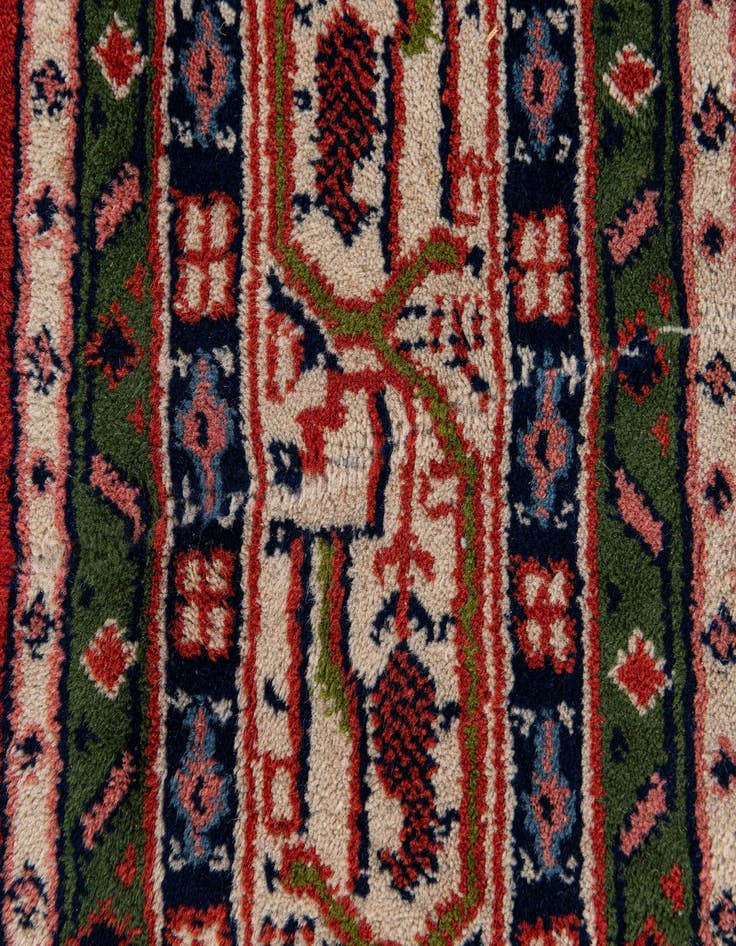 Detail image of  5' 7 x 7' 11  Hand Knotted Mir Wool Rug