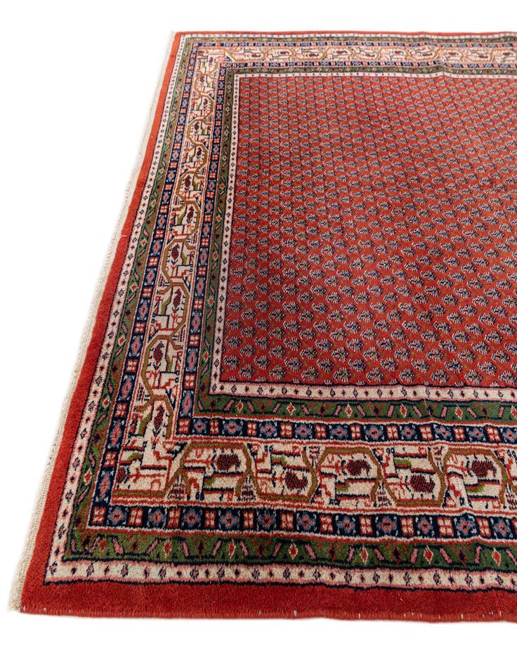 Detail image of  5' 7 x 7' 11  Hand Knotted Mir Wool Rug