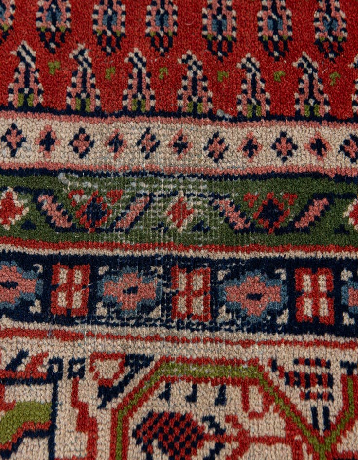 Detail image of  5' 7 x 7' 11  Hand Knotted Mir Wool Rug