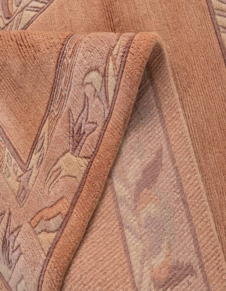 Detail image of  4' x 5' 11  Hand Knotted Nepal Wool Rug