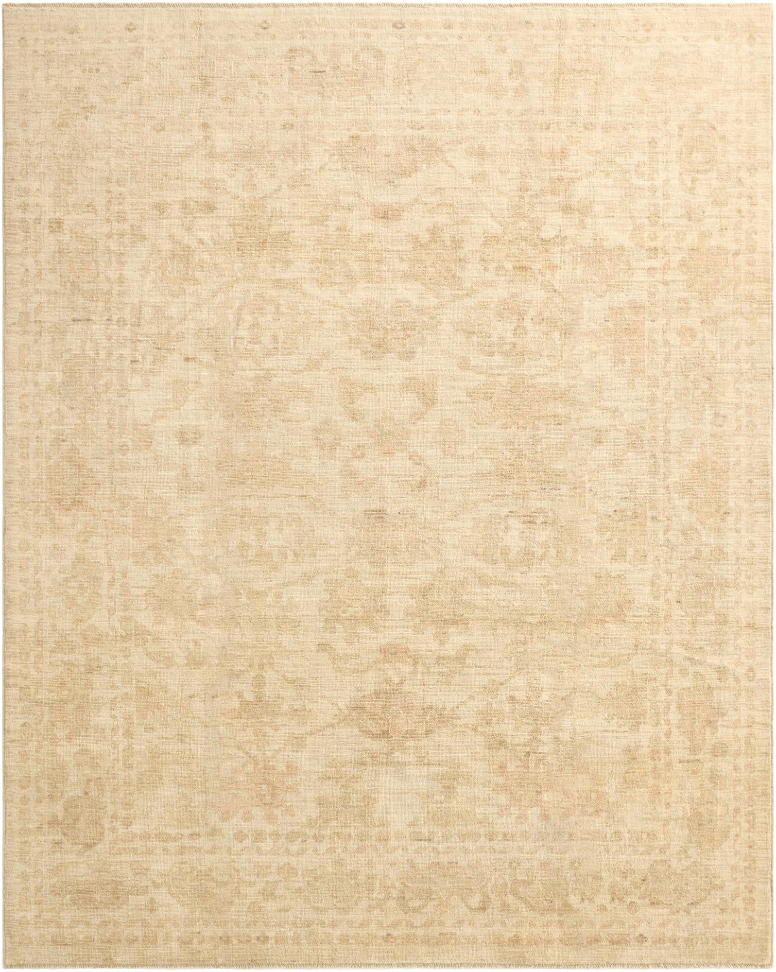 8' 1 x 10' 1 Hand Knotted Oushak Wool Rug