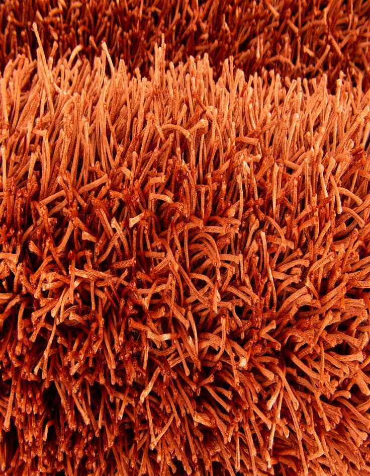 Detail image of  5' x 6' 6  Hand Knotted Solid Shag Rug