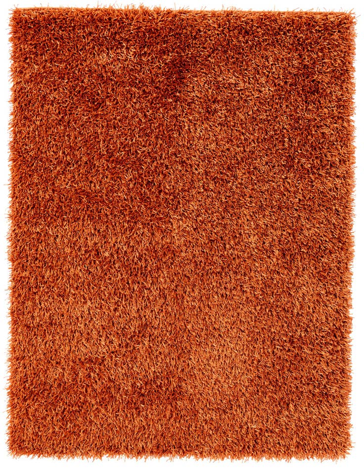 Detail image of  5' x 6' 6  Hand Knotted Solid Shag Rug