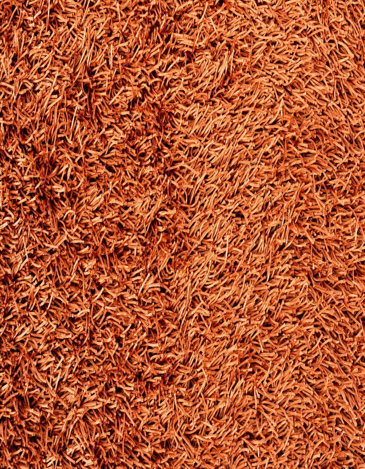 Detail image of  5' 1 x 6' 4  Hand Knotted Solid Shag Rug