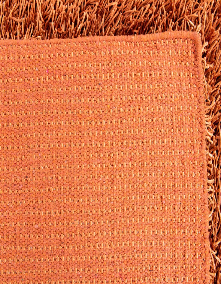 Detail image of  5' 1 x 6' 4  Hand Knotted Solid Shag Rug