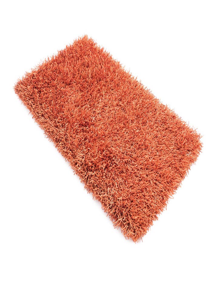 Detail image of  2' 8 x 4' 8  Hand Knotted Solid Shag Oriental Rug