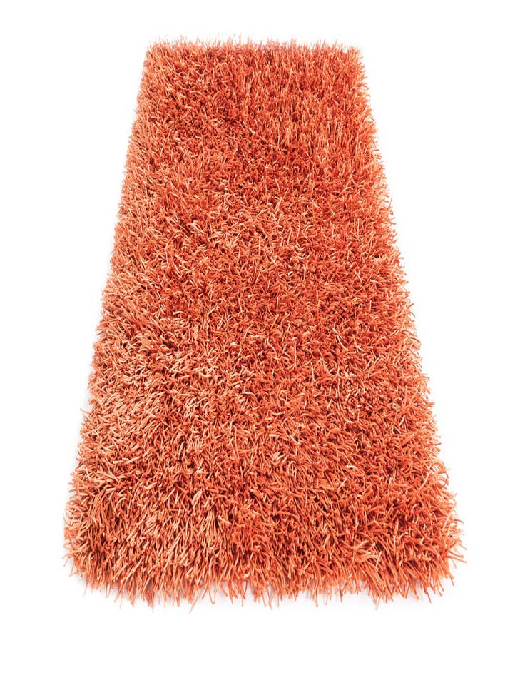 Detail image of  2' 8 x 4' 8  Hand Knotted Solid Shag Oriental Rug