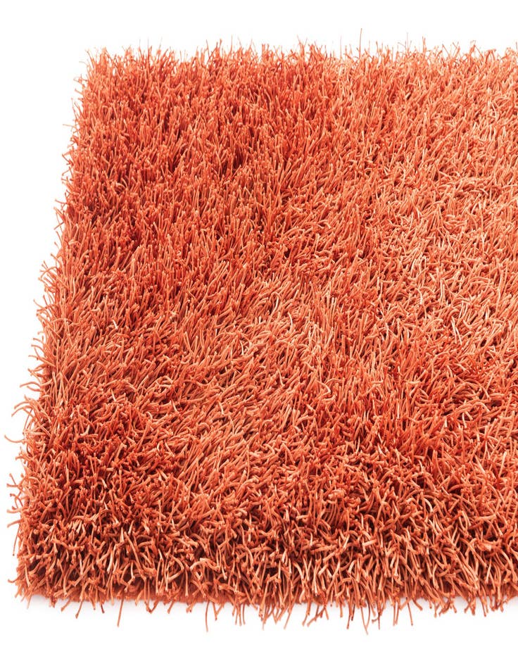 Detail image of  2' 8 x 4' 8  Hand Knotted Solid Shag Oriental Rug