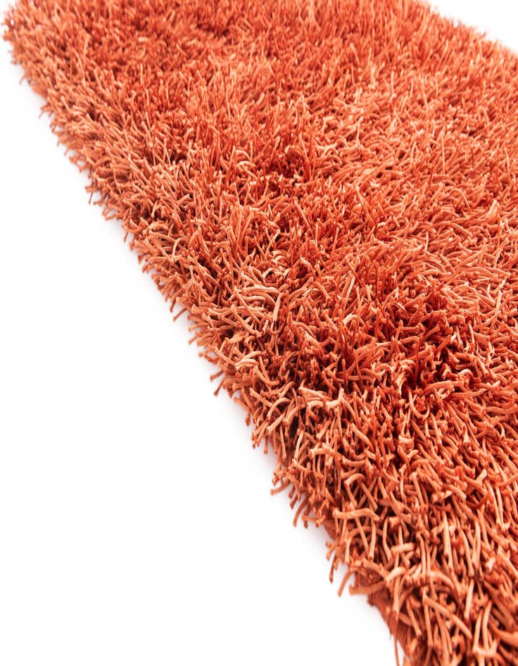 Detail image of  2' 8 x 4' 8  Hand Knotted Solid Shag Oriental Rug