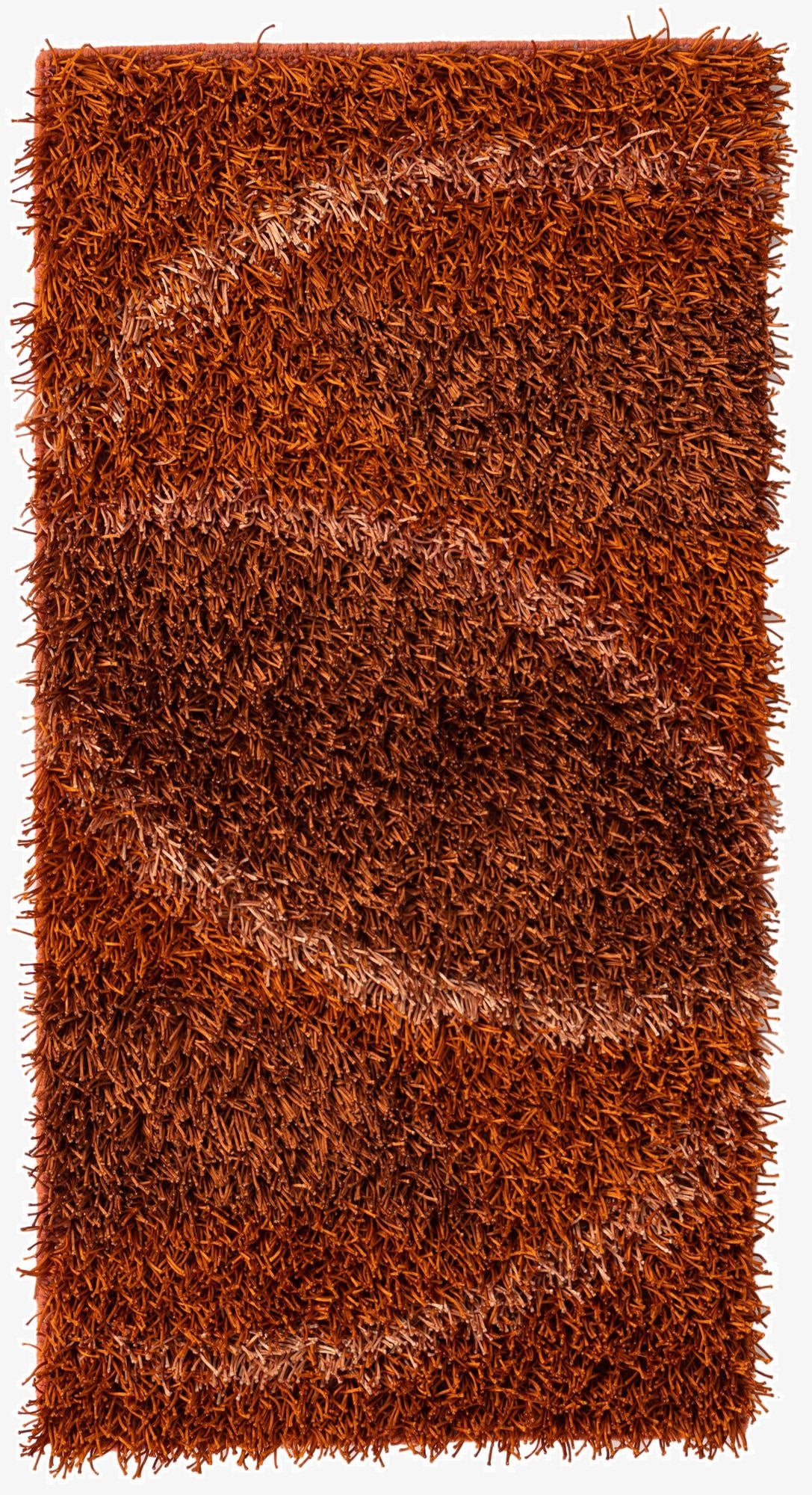  2' 6 x 4' 7  Hand Knotted Solid Shag Oriental Rug