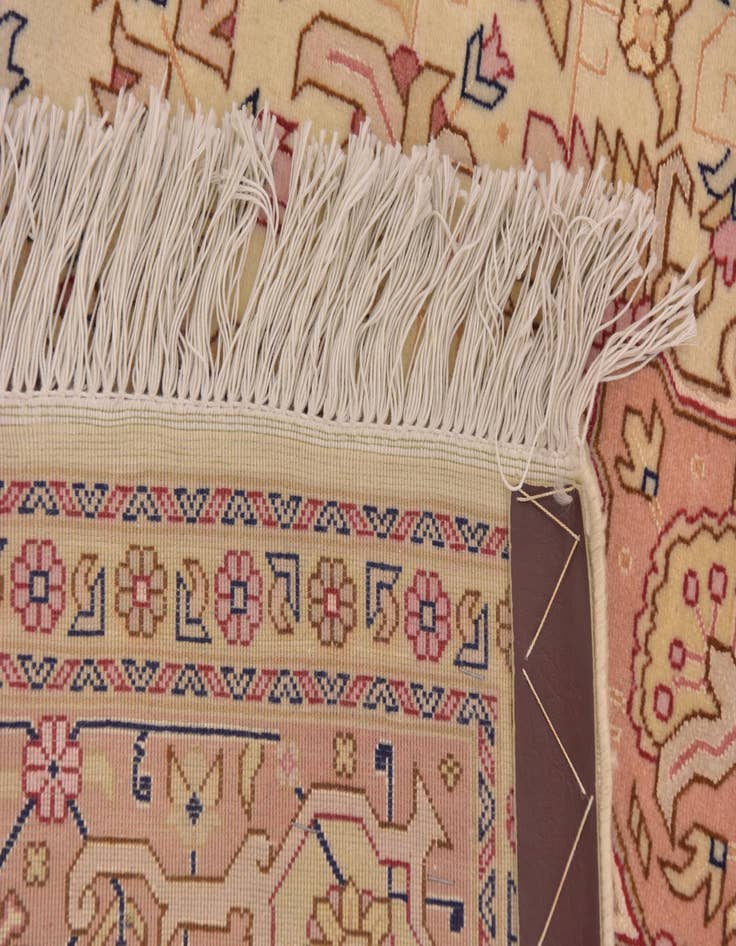 Detail image of  5' x 6' 6  Hand Knotted Tabriz Persian Rug