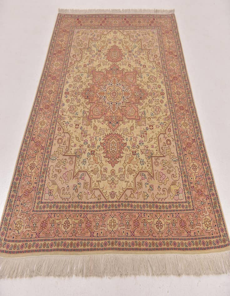 Detail image of  5' x 6' 6  Hand Knotted Tabriz Persian Rug