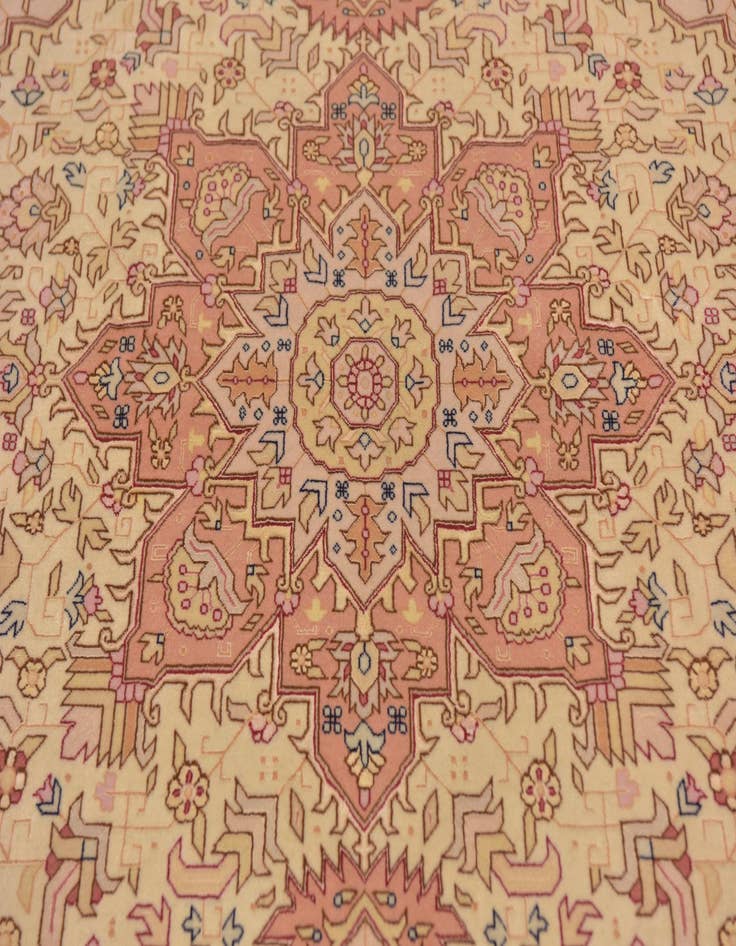 Detail image of  5' x 6' 6  Hand Knotted Tabriz Persian Rug