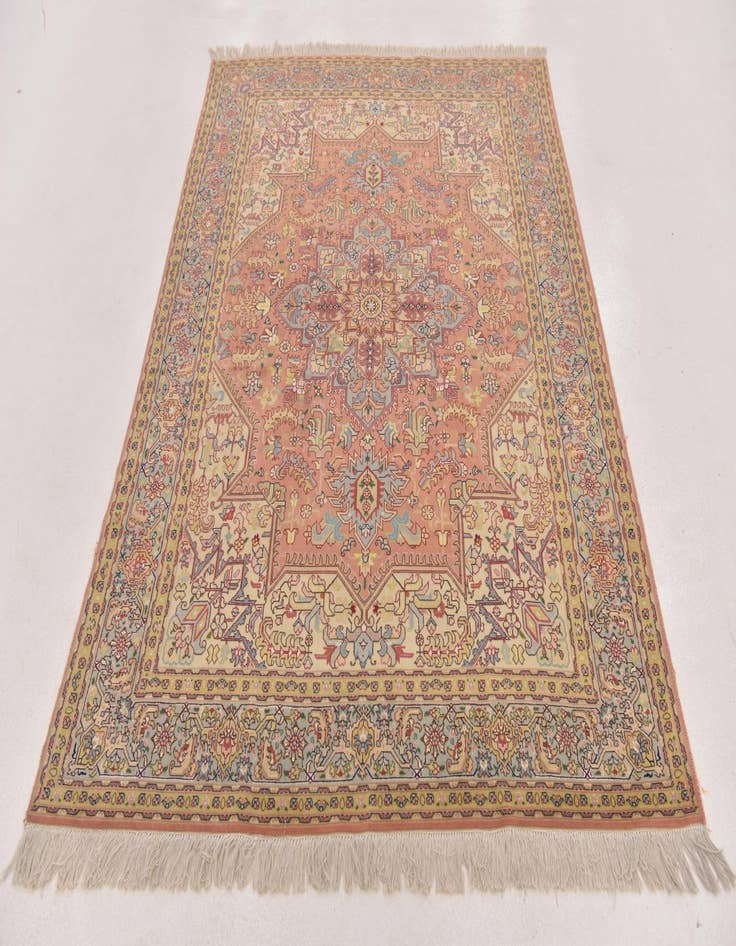 Detail image of  4' 10 x 6' 8  Hand Knotted Tabriz Persian Rug