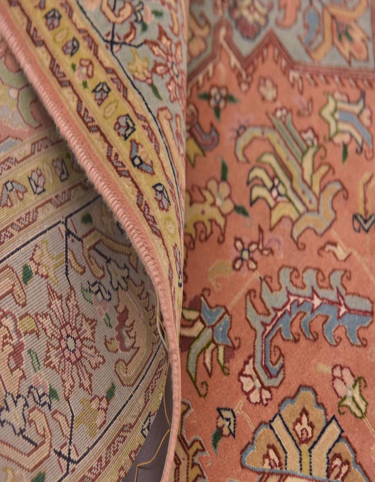 Detail image of  4' 10 x 6' 8  Hand Knotted Tabriz Persian Rug
