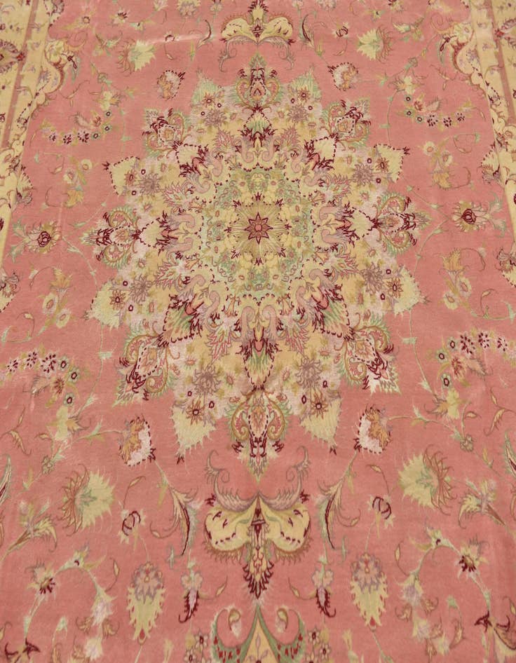 Detail image of  6' 8 x 10' 2  Hand Knotted Tabriz Persian Rug
