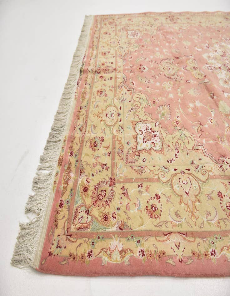 Detail image of  6' 8 x 10' 2  Hand Knotted Tabriz Persian Rug