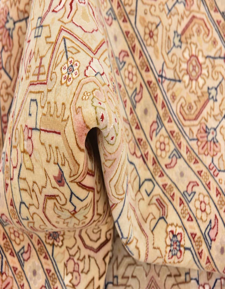 Detail image of  6' 6 x 10' 4  Hand Knotted Tabriz Persian Rug