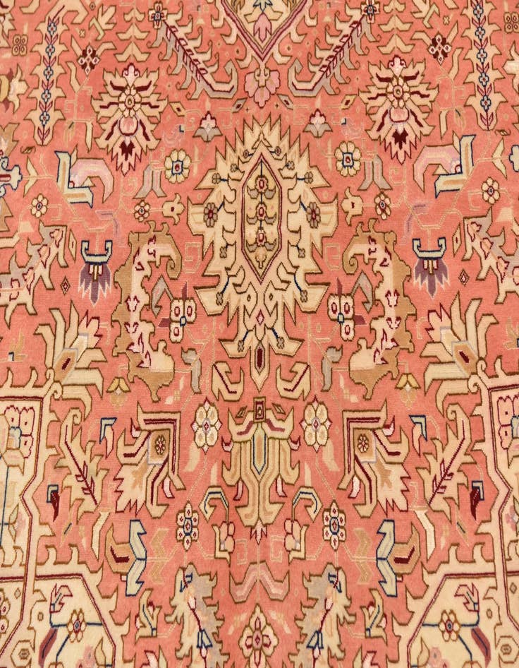 Detail image of  6' 6 x 10' 4  Hand Knotted Tabriz Persian Rug
