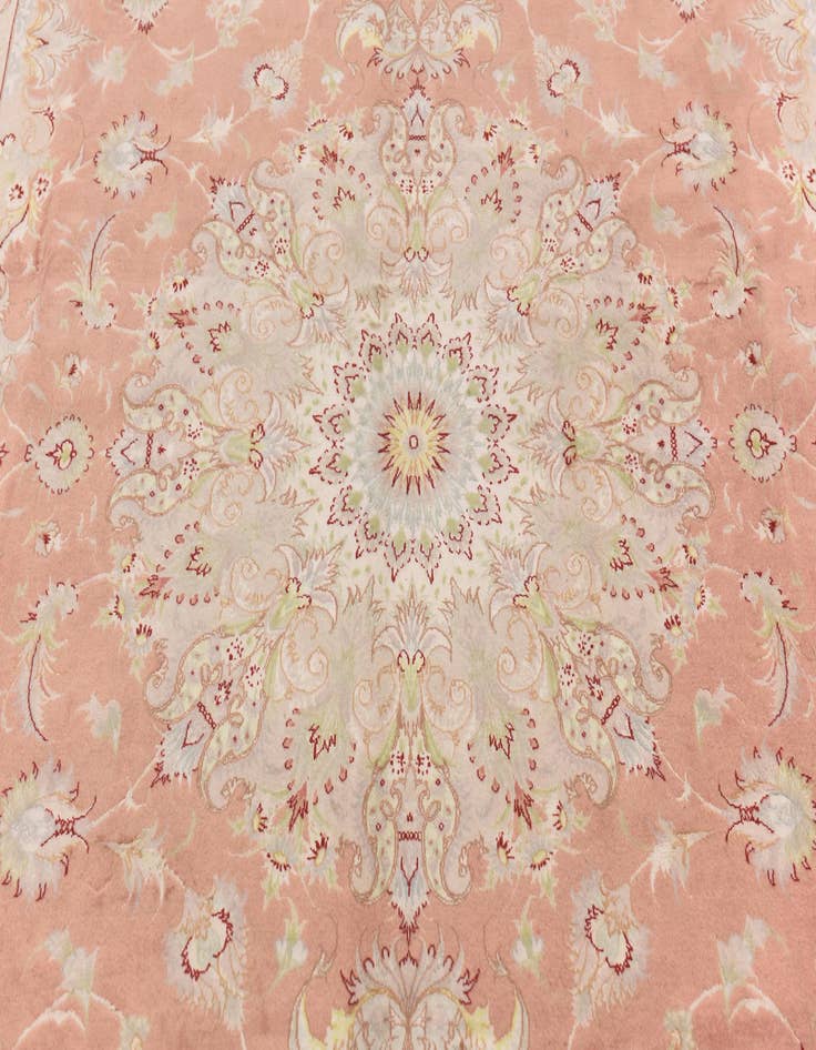 Detail image of  6' 6 x 10' 3  Hand Knotted Tabriz Persian Rug