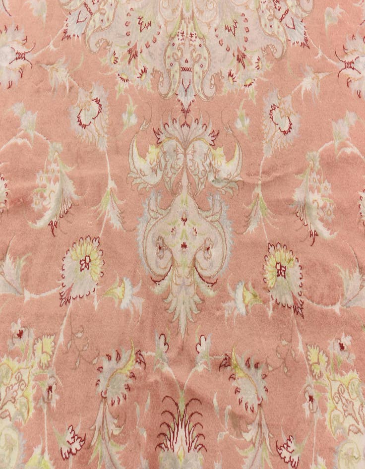 Detail image of  6' 6 x 10' 3  Hand Knotted Tabriz Persian Rug