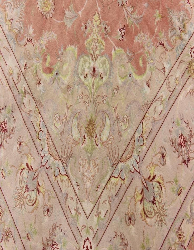 Detail image of  6' 6 x 10' 3  Hand Knotted Tabriz Persian Rug