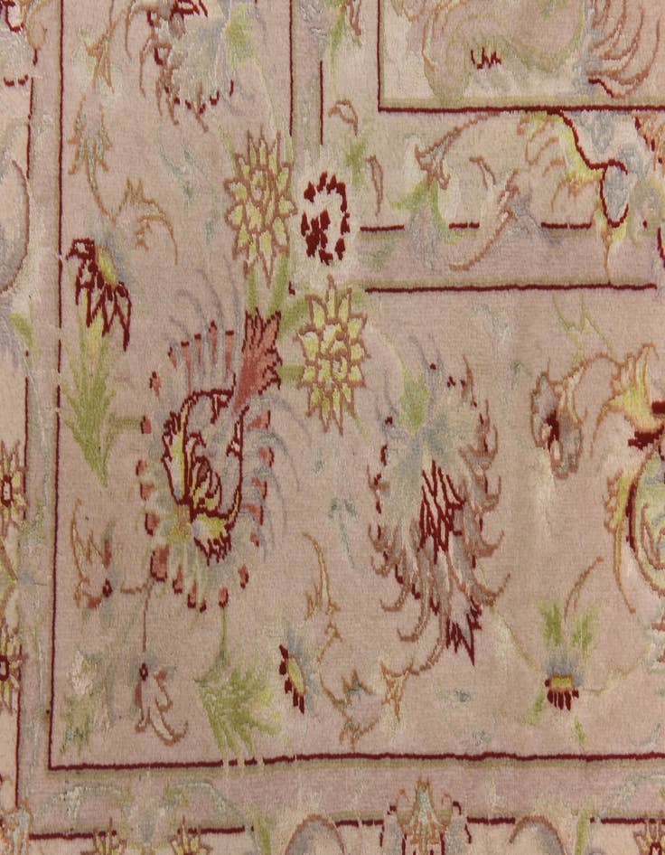 Detail image of  6' 6 x 10' 3  Hand Knotted Tabriz Persian Rug