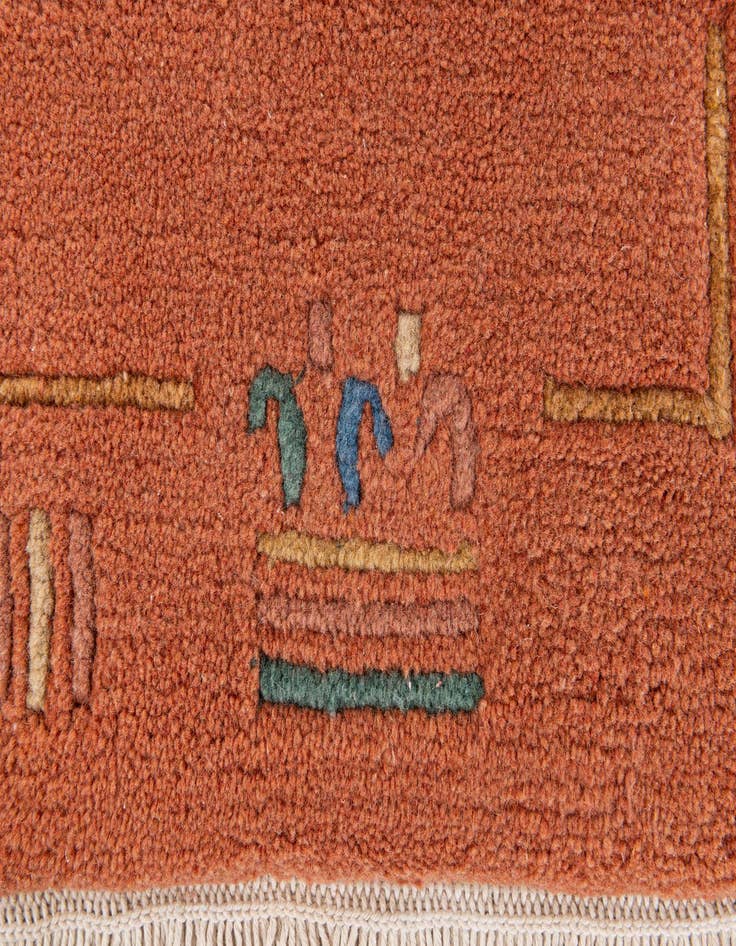 Detail image of  2' 6 x 4' 8  Hand Knotted Tibet Wool Rug