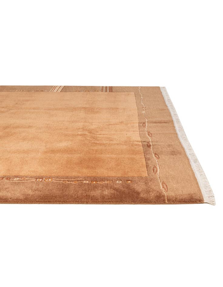 Detail image of  6' 8 x 6' 8  Hand Knotted Nepal Wool Square Rug