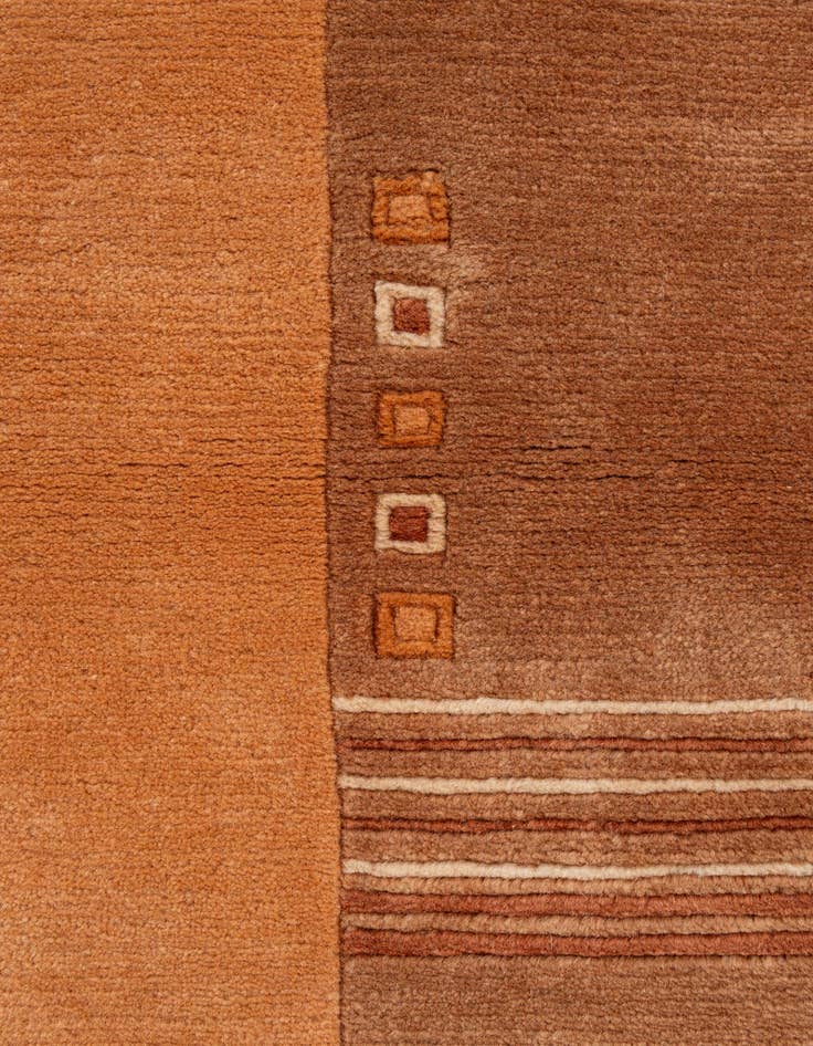 Detail image of  6' 8 x 6' 8  Hand Knotted Nepal Wool Square Rug