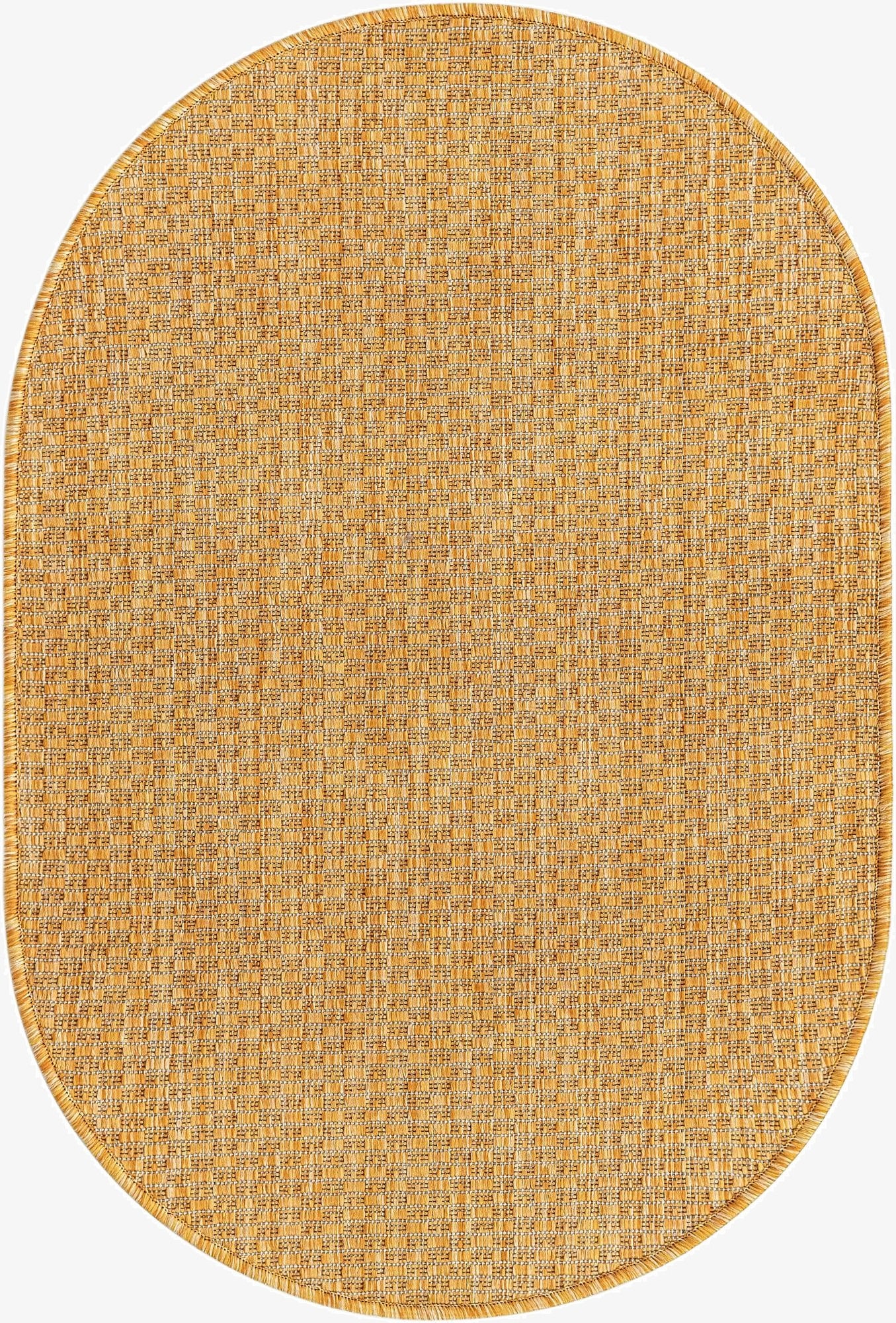 Primary image  2' x 3'  Washable Solid Indoor / Outdoor Oval Rug